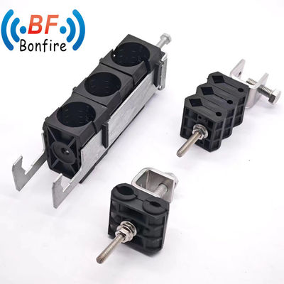 Clamps de cabos de alimentação de duplo tipo pretos para serviços de fabricação OEM/ODM personalizados