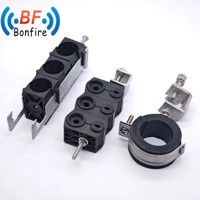 Clamps de cabos de alimentação de duplo tipo pretos para serviços de fabricação OEM/ODM personalizados