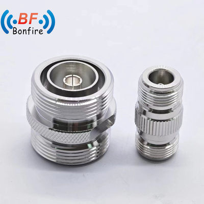 Adaptador de conector de RF de baixa perda 4.3-10 macho a N tipo feminino para aplicações impermeáveis