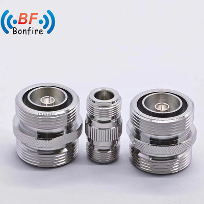 Adaptador de conector de RF de baixa perda 4.3-10 macho a N tipo feminino para aplicações impermeáveis