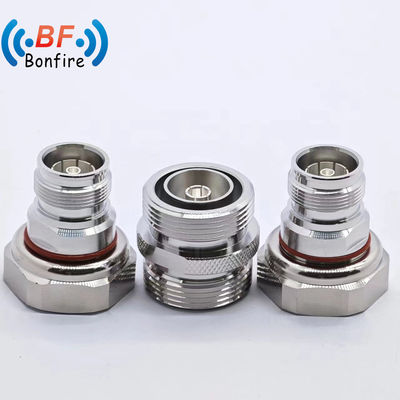 Adaptadores de cabo coaxial de baixa perda personalizados DC-4GHz DIN Tipo de alimentador macho-fêmea Conectores de RF