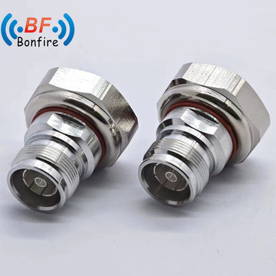 Conector RF 4.3-10 macho a 7/16 DIN feminino tipo recto LJQ-XXXXX