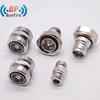 Conector RF 4.3-10 macho a 7/16 DIN feminino tipo recto LJQ-XXXXX