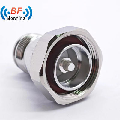 Conector RF com 7/16 Dinf a 4310f Tipo recto -155dbc DC-4GHz Baixo Vswr Adaptador RF Taxa de resistência à água IP 67