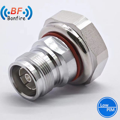 LJQ -XXXXX 4.3-10 Conector coaxial masculino a 7/16 DIN feminino para cabo superflexível de 1/2 &quot;