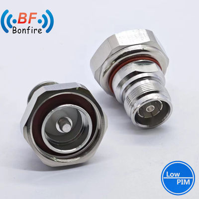 LJQ -XXXXX 4.3-10 Conector coaxial masculino a 7/16 DIN feminino para cabo superflexível de 1/2 &quot;