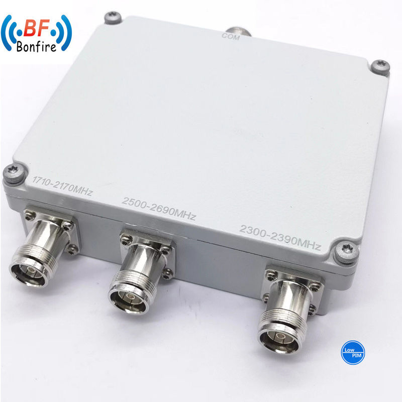 HL-0727-31 62 7701 3301 Combinador tri-banda de baixo PIM RF Triplexer para projetos Ibs/Das