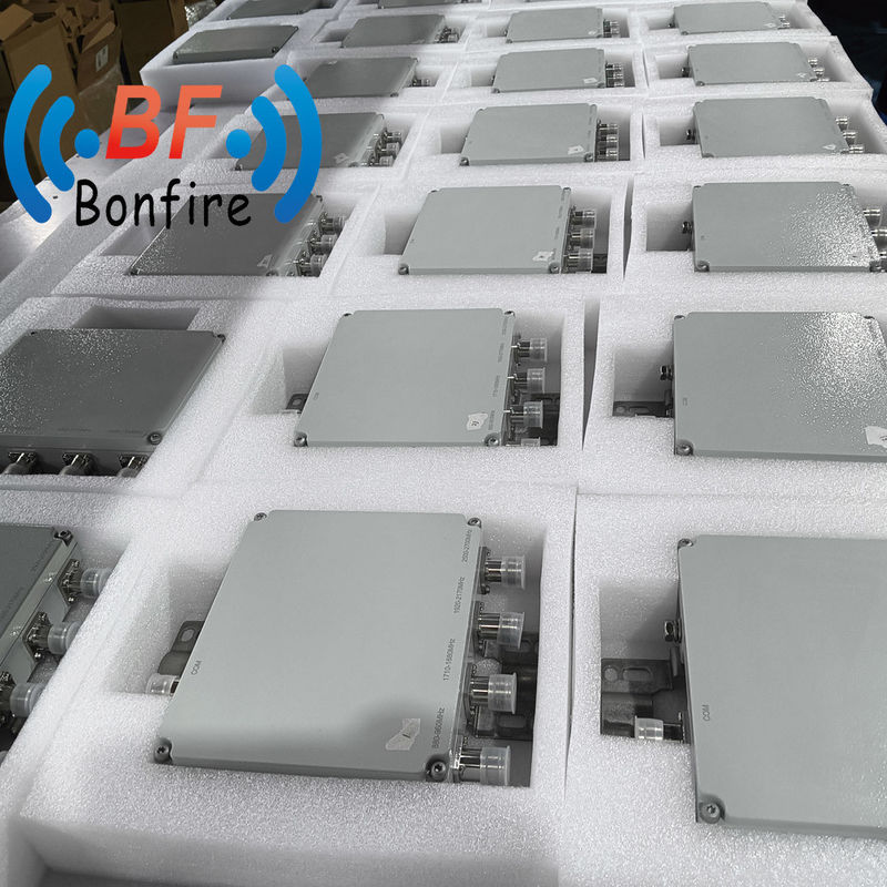 4.3-10f Interface DIN-F Quadplexer RF Multiplexador para 698-960/1710-1880/1920-2170/2600-3800MHz