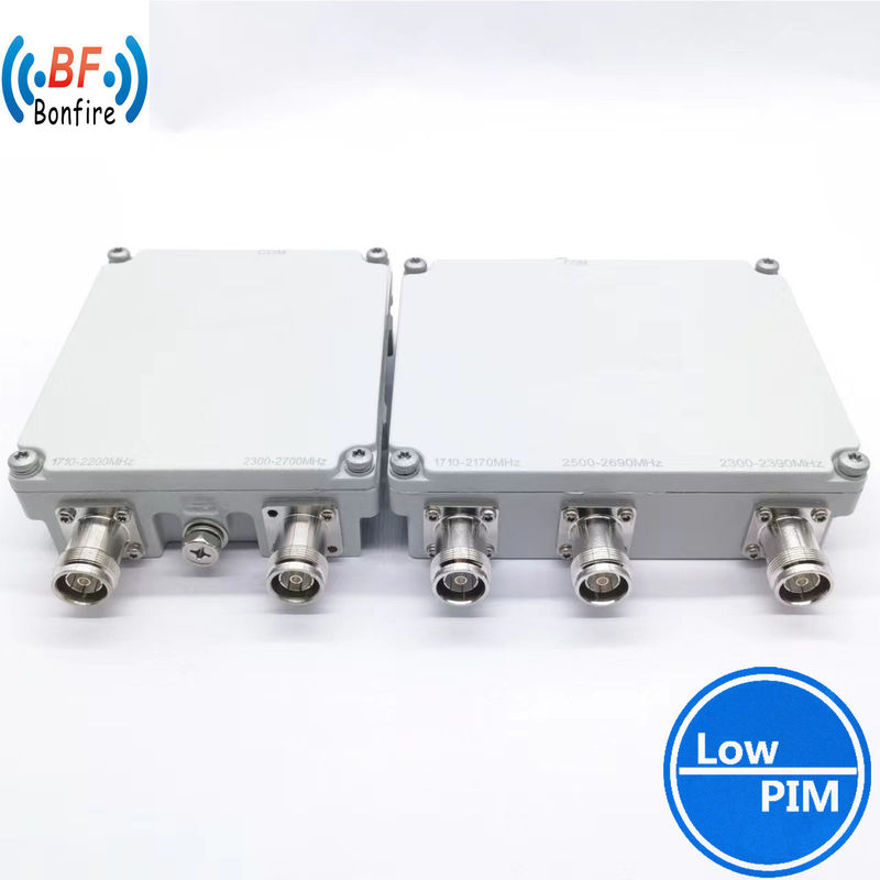 1710-1880/1920-2690MHz RF Twin-Diplexer Dupla Unidade para aplicações IP65 Indoor/Outdoor