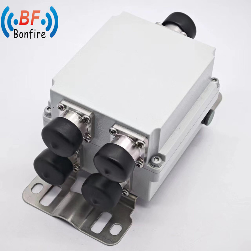 50W VHF Diplexer Duplexer Low Pim RF Combiner para Sistema de Rádio de 2 vias Interface DIN-F
