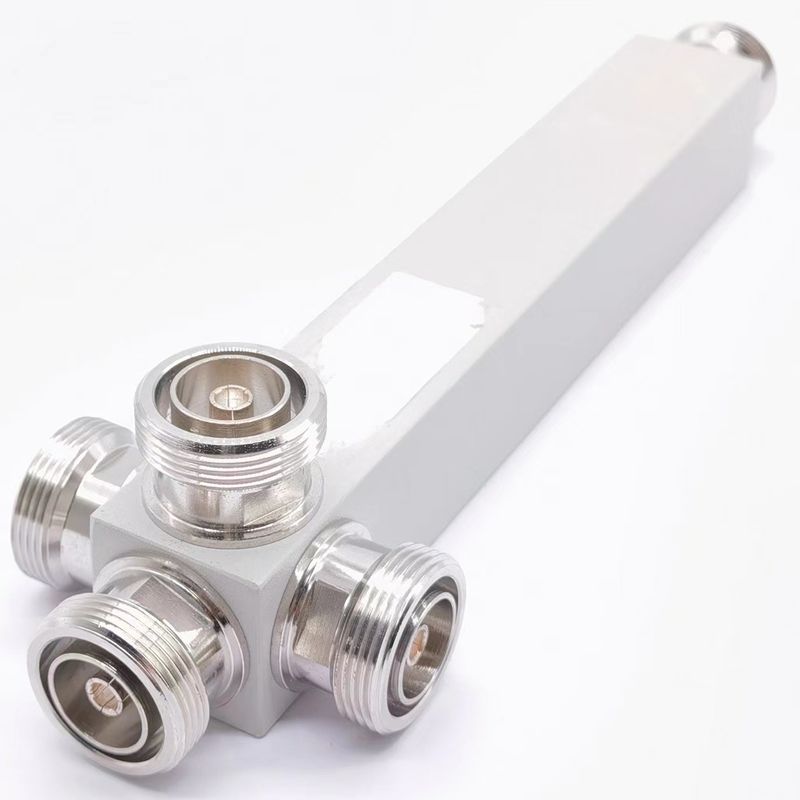 Multibanda 2/3/4 Way High Power Splitter 350-3800MHz DIN-F para divisão de sinal aprimorada