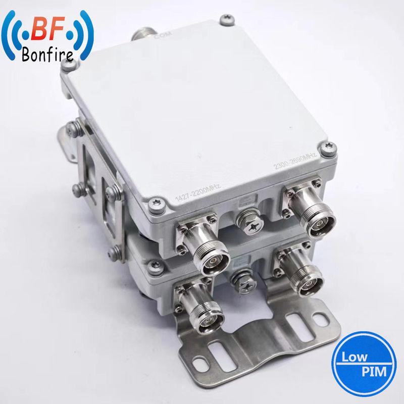 HLQ-XXXXX Quadplexer Multiplexador IP65 para interiores e exteriores para 1710-2170 MHz e 2300-2690 MHz