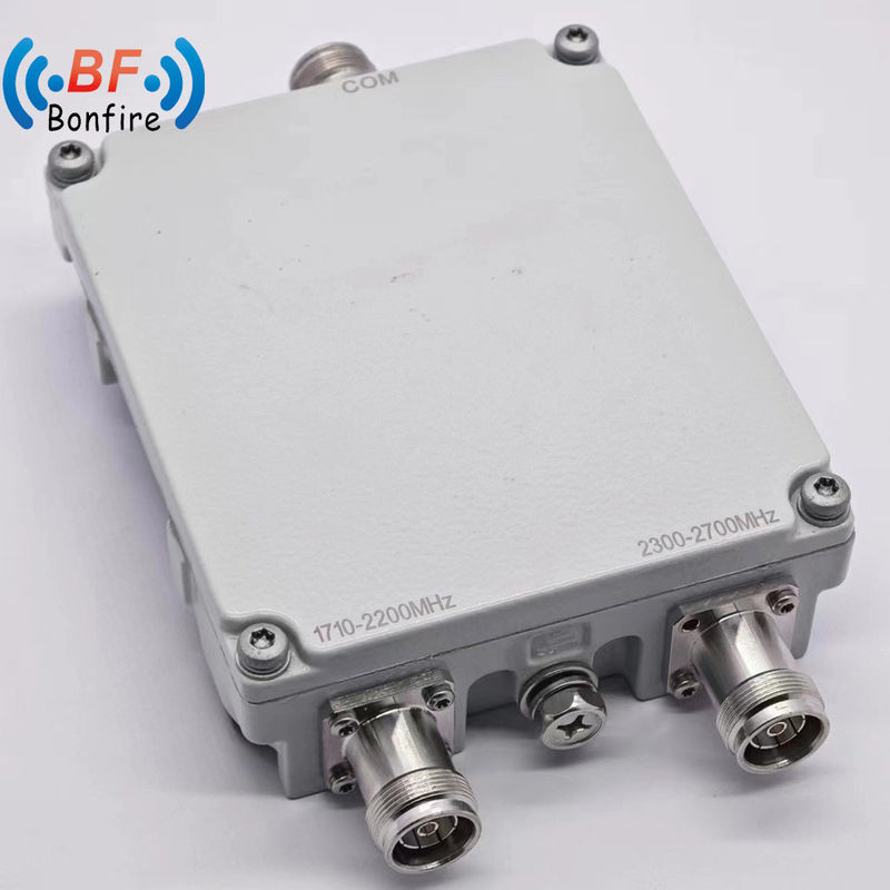 5g Mul Combiner Diplexer Triplexer Combiner de Banda Dupla 1710-1880 1920-2170 2300-2400 2500-2700MHz Vermelho
