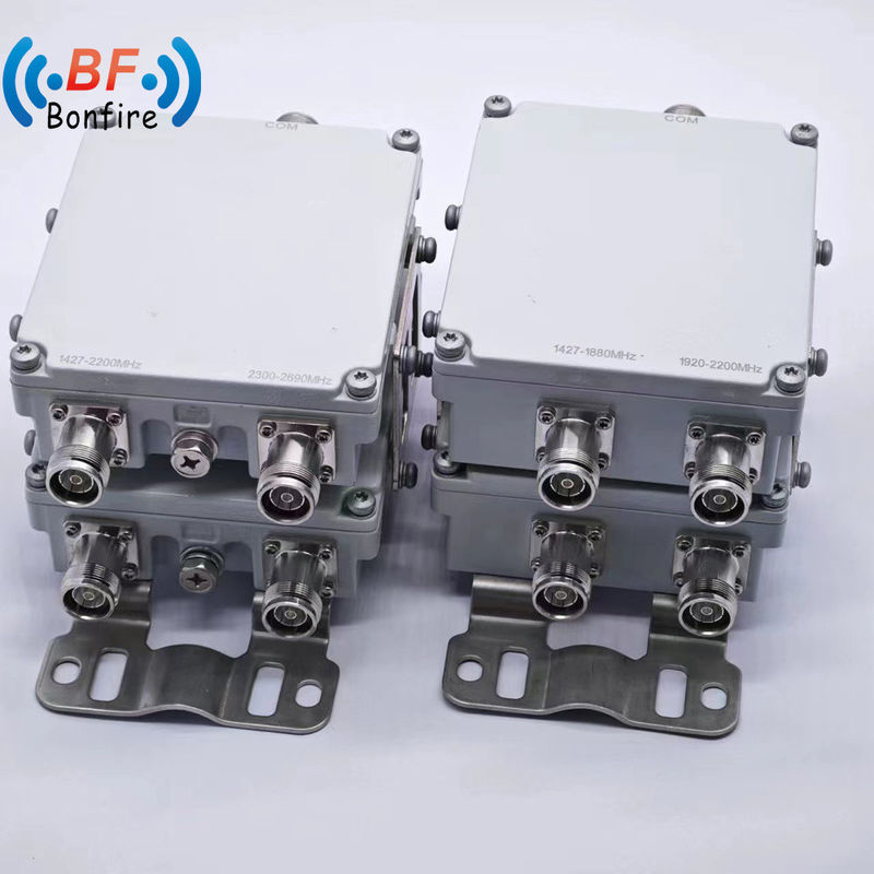 Combinador duplexer de RF feminino 4.3-10 personalizado para banda dupla 1710-1880 1920-2170MHz