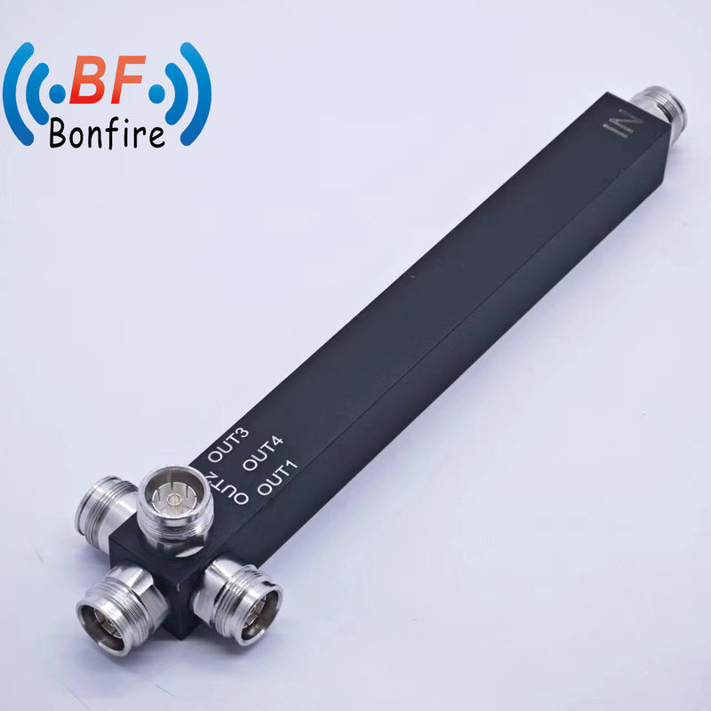 IP65 Low Pim RF 4 Way Reactive Power Splitter Divider Pacote Peso Bruto 1.100kg