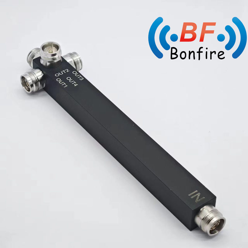 IP65 698-3800MHz 4 Way Cavity Power Splitter com conector feminino 4.3-10