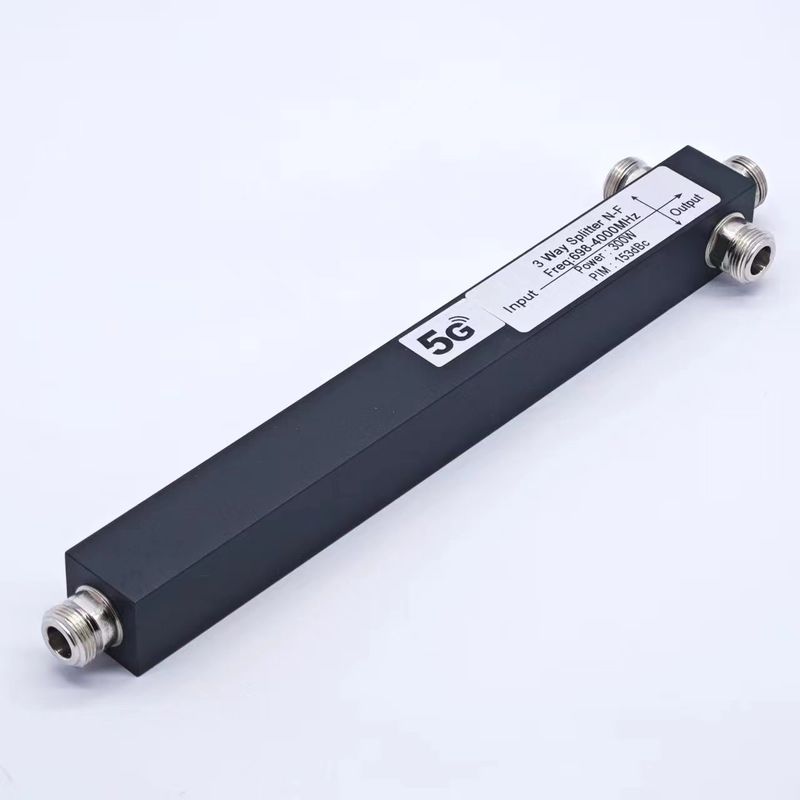 3 Way Cavity Power Splitter personalizado 698-4200MHz N Feminino IP65 4.3-10 F/DIN-F/N-F