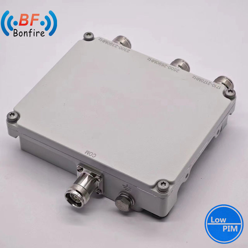 Triplexer RF Diplexer 1710-1880 1920-2170 2300-2400 2500-2700MHz Combinador duplo com conector feminino DIN