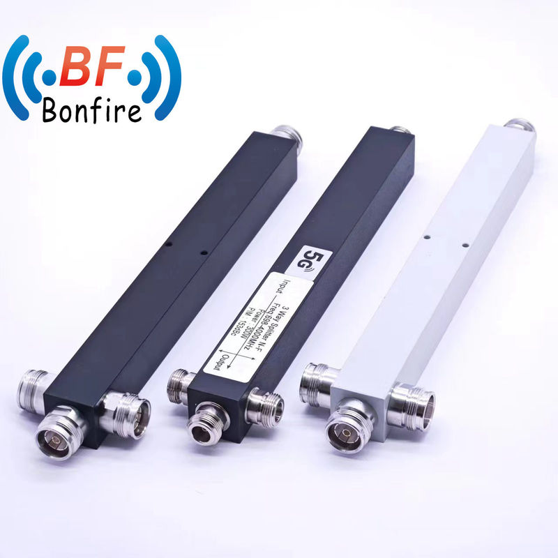 50W Red Plated 617-4000MHz 2/3/4 Way Power Divider Splitter com Requisitos do Cliente