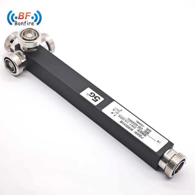 50W 4 Way Power Splitter 5000-6000MHz N Feminino IP60 Opções personalizadas Cinza/Vermelho/Negro