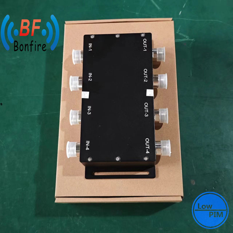 698-3800MHz UHF 3dB 4 em 4 fora acoplador híbrido de matriz para 4.3-10-F/DIN-F/N-F Interface