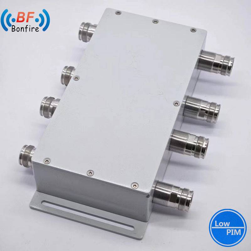 Combinador híbrido de alta potência 3dB 698-4000MHz 4.3/10-conector feminino