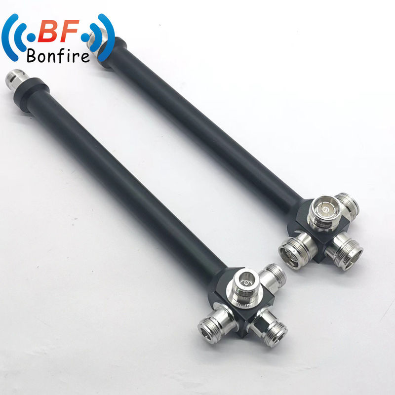 2/3/4 Way Wideband RF Power Splitter Divider com conector feminino 4.3-10 350-3800MHz