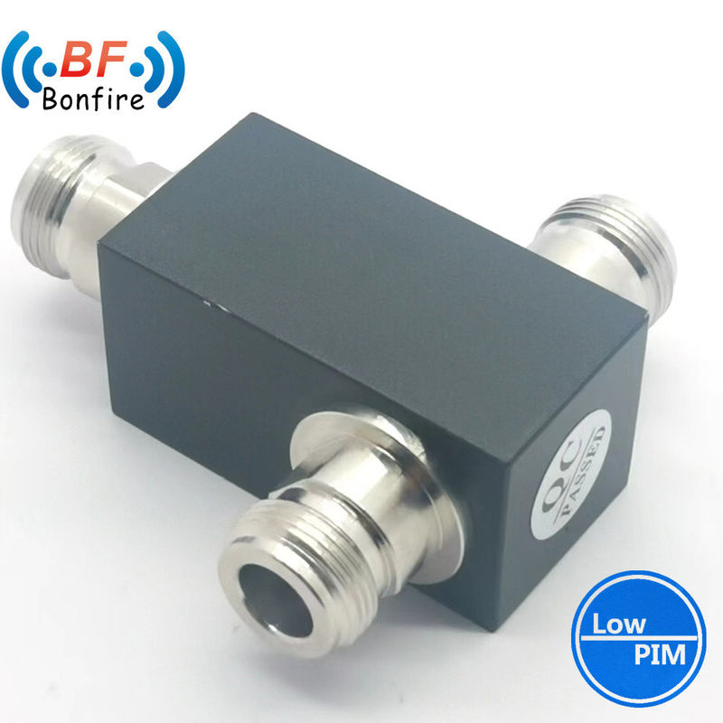 300W 2 Way/2 Port RF Power Divider/Power Splitter com interface N-F/4.3-10-F/DIN-F