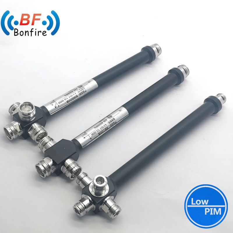 2 vias 50W 698-3800MHz RF Power Divider/Power Splitters com interface N-F/4.3-10-F/DIN-F