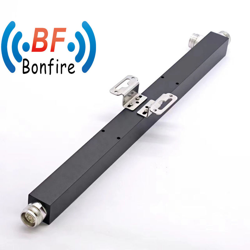 Divididor de energia de microondas preto 0,5-6GHz Divididor de energia de RF de 2 vias com conector DIN-F