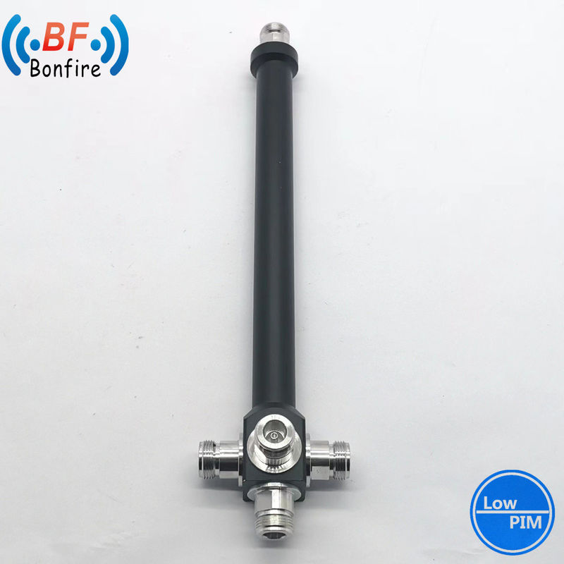 200W 698-3800MHz 2 Way RF Power Splitter com DIN Feminino Compacto e Design Durável