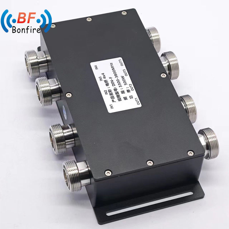 500W 4*4 6dB acoplador híbrido combinador híbrido 4 em 4 fora N 4.3-10 DIN conector com 1