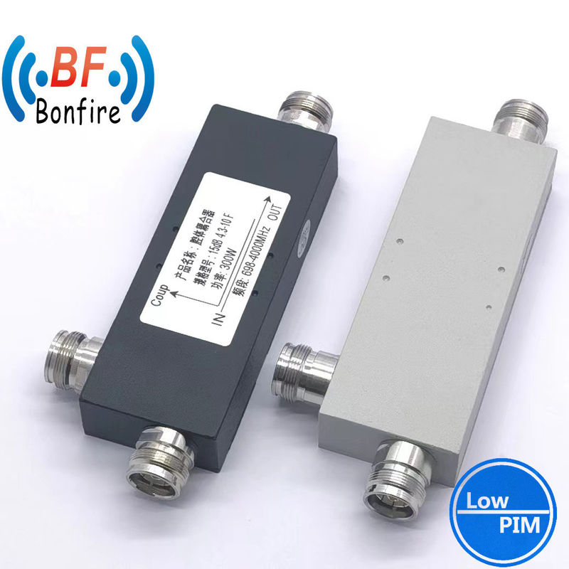 600-3800MHz 20dB acoplador direcional de RF para sistema de rádio bidirecional personalizado/cinza