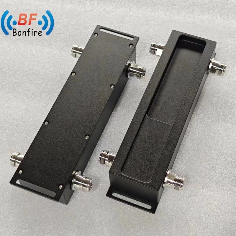 4.3-10-F/DIN-F/N-F Interface RF Hybrid Combiner Hybrid Coupler 2 em 2 de 698-3800MHz