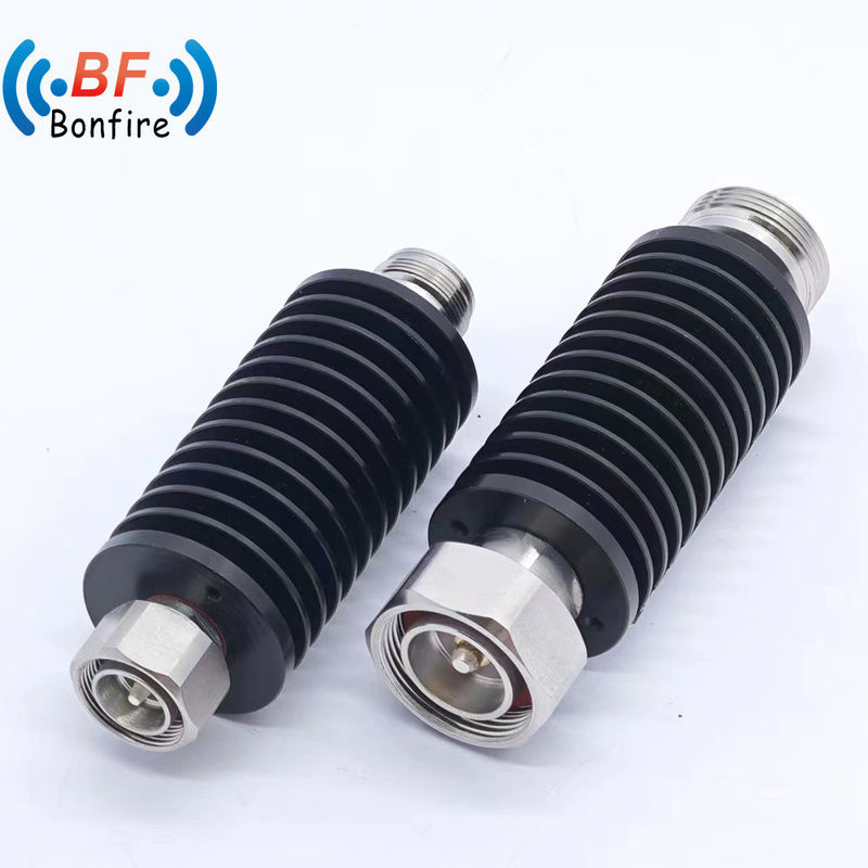 Atenuador fixo unidirecional de 100 W 3/6/10/20 dB N-masculino a N-feminino DC-3800MHz Preto