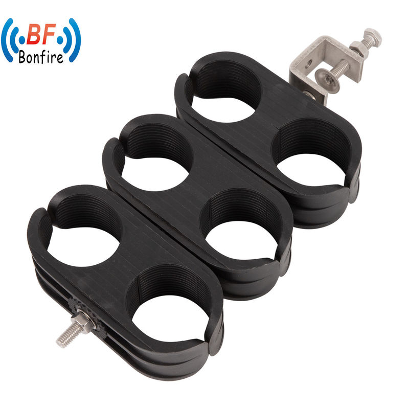 KXK-2201- Double Hole Double Cable Clamp para cabo de energia de aço inoxidável na torre de células