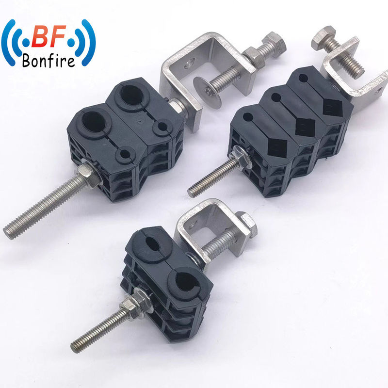 Aperto de cabo de alimentação RF de aço inoxidável Aperto de cabo coaxial com plástico tipo O