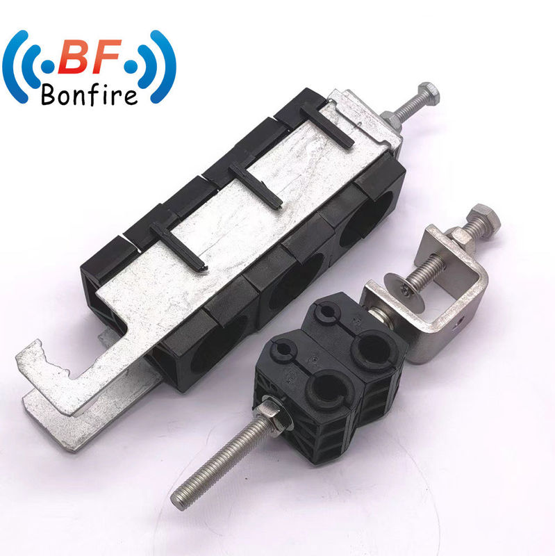 15.00cm * 6.00cm * 1.50cm Pacote 3 Way Feeder Clamp para 5mm Fibra e cabo de energia