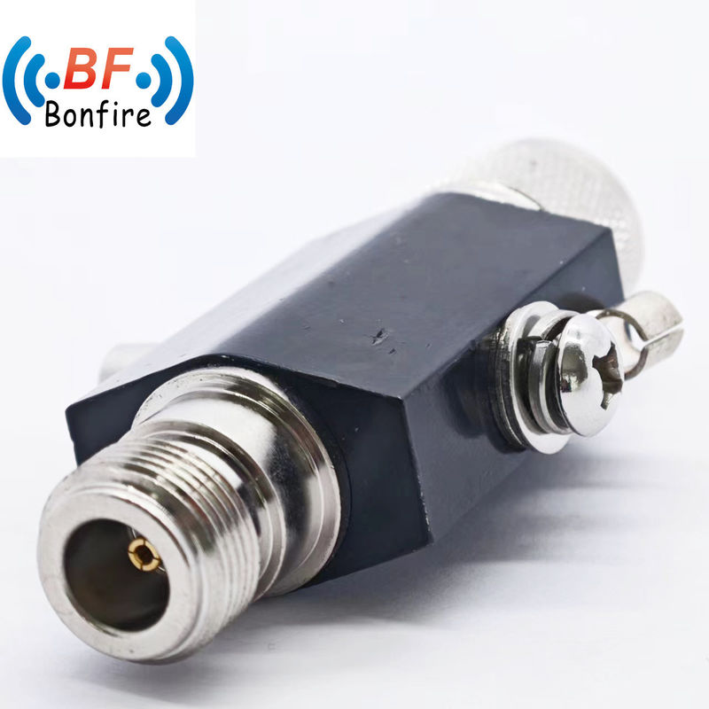 Grey RF Coaxial 3G N Male para RP-SMA Plug Connector N para RP-SMA Cable Lightning Arrester Surge Protector Arrester