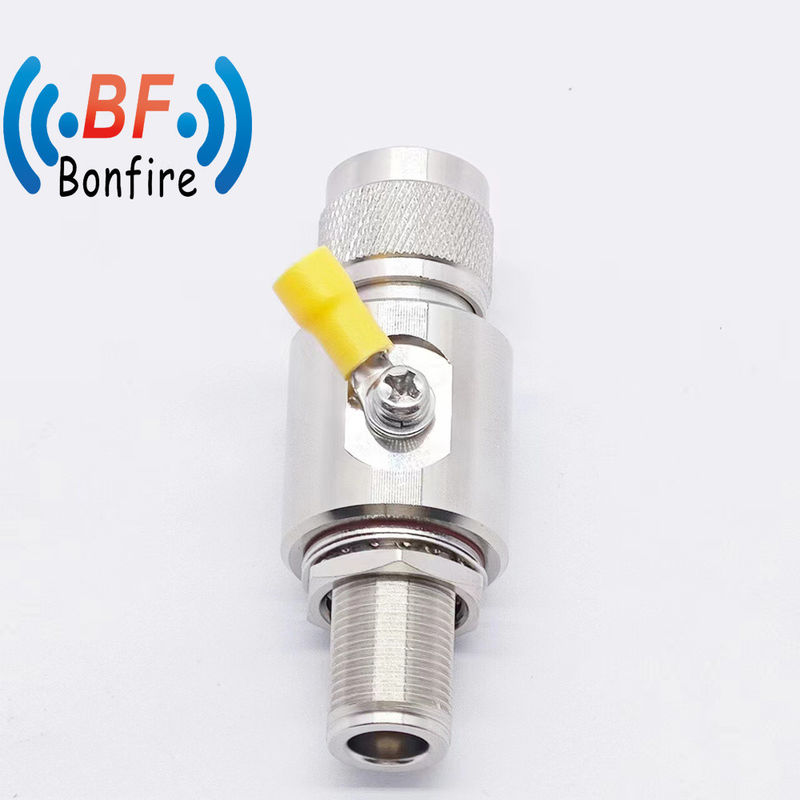 N-F a 4.3-10-F Protector contra ondas de relâmpago RF cinza N a SMA Rpsma Conector de cabo de dupla tomada Arrestador de ondas 698-3800MHz
