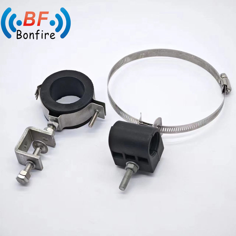 Grampos para cabos de alimentação de duplo buraco para cabos coaxial de 1-5/8 &quot;com desempenho duradouro