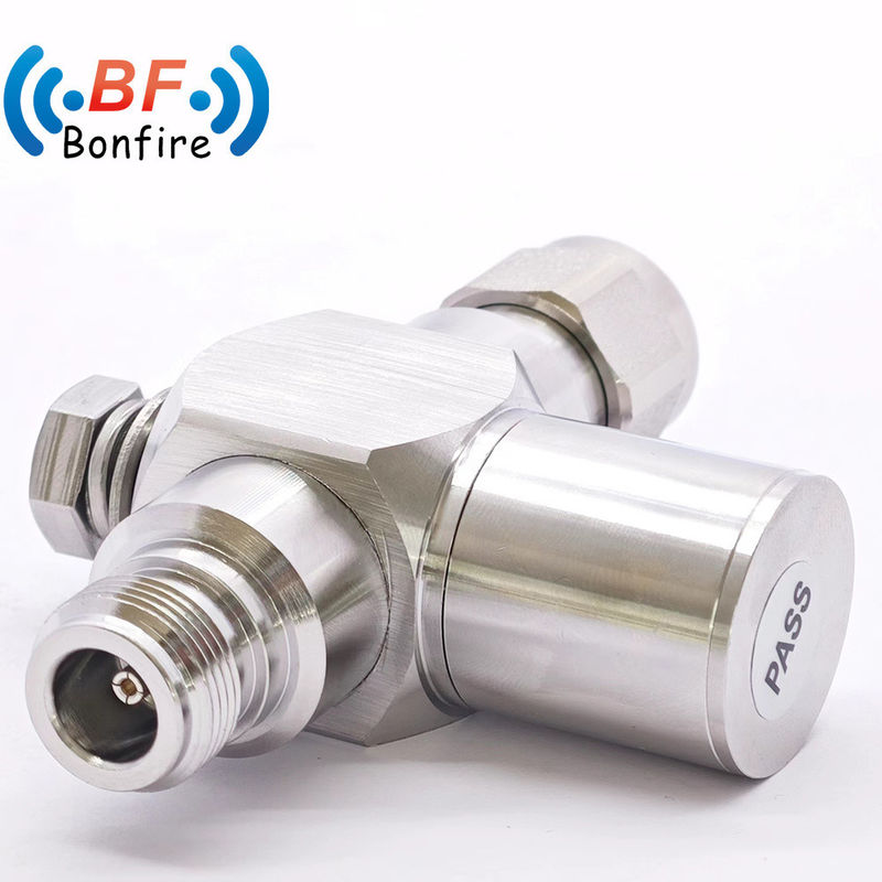 N-F Protector contra ondas de raio N Fêmea para Fêmea Coaxial Surge Arrester DC-6000MHz Vermelho