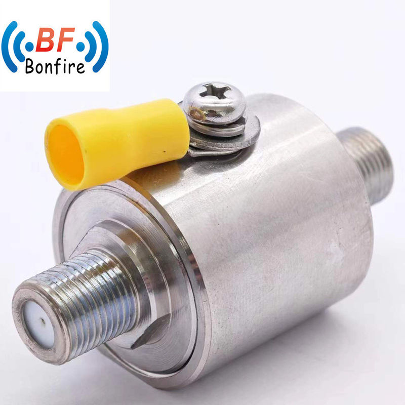 BLQ-XXXXX 50 ohm RF Tipo F TV Coaxial Lightning Arrestor para IP65 interior/exterior