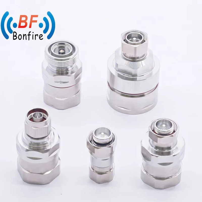 Conector coaxial de RF para cabos de alimentação de 7/8&quot; e 1/2&quot;