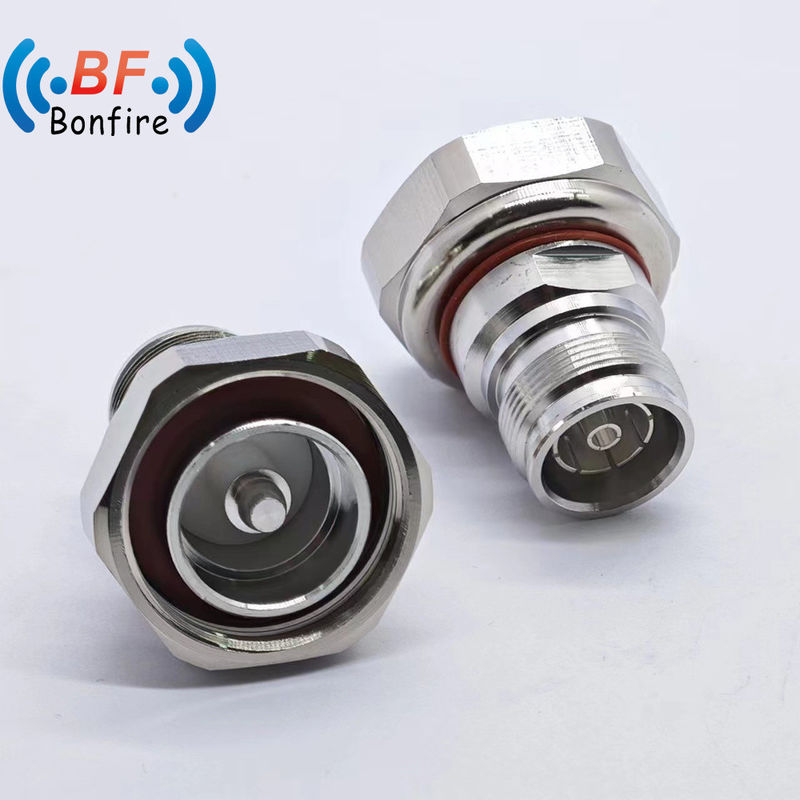 Conector RF 4.3-10 macho a 7/16 DIN feminino tipo recto LJQ-XXXXX